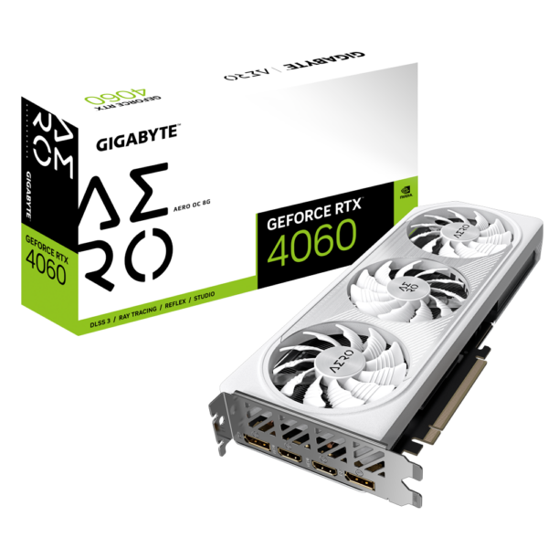 GB GEFORCE RTX 4060 AERO OC 8G „GV-N4060AERO OC-8G”