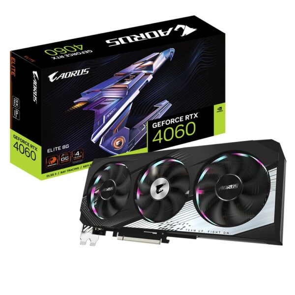 GB AORUS GEFORCE RTX 4060 ELITE OC 8G „GV-N4060AORUS E-8G”