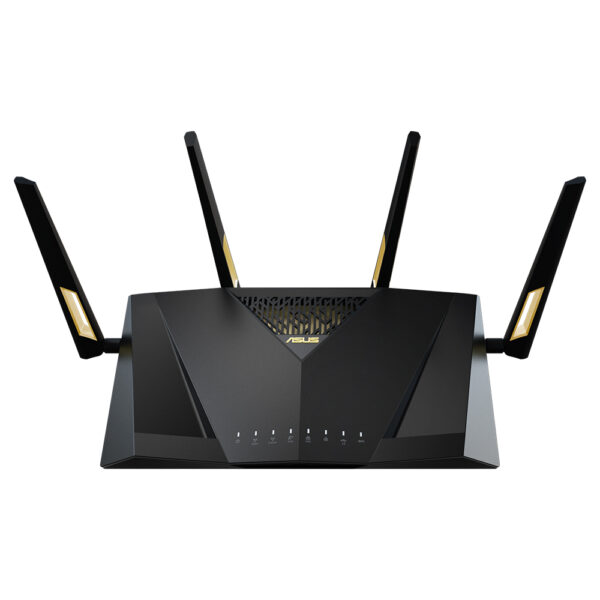 ASUS RT-AX88U Pro AX6000 Dual Band WiFi 6 Router Dual 2.5G Port Quad-Core CPU AiProtection Pro WPA3 AiMesh support „90IG0820-MO3A00” (timbru verde 0.8 lei)