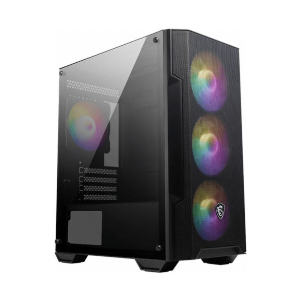 MSI MAG FORGE M100A D60 EU MAG 600DN EU Cord 1xUSB 3.0 2xUSB 2.0 4x120mm Auto RGB Fan Acrylic „MAG FORGE M100A D60”