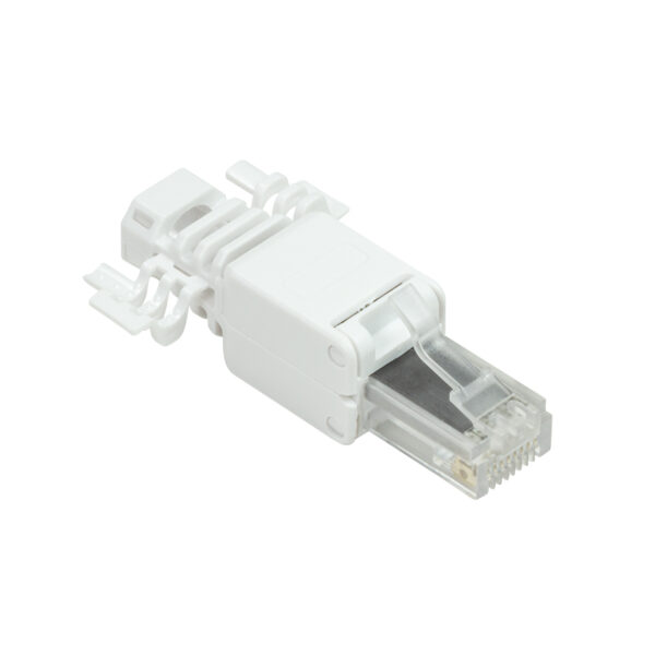 MUFA Logilink RJ45 pt. cablu UTP, Cat.6A, modulara, alb „MP0028”