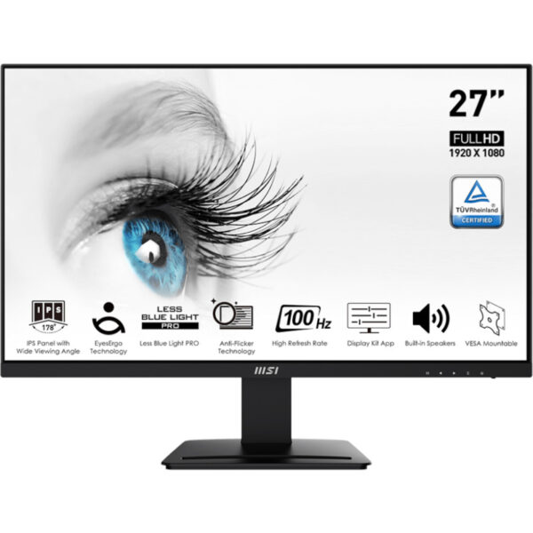 MSI PRO MP273A 27inch VA 1920×1080 FHD 1xDisplayPort 1.2a 1xHDMI 1.4b 1xD-Sub „PRO MP273A” (timbru verde 7 lei)