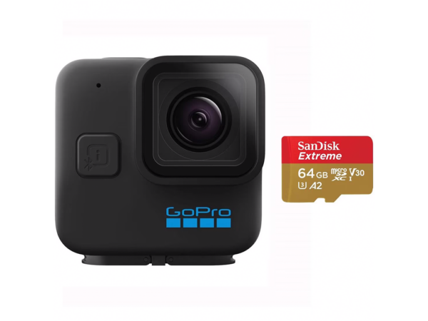 Bundle camera de actiune GoPro H11B MINI, 5.3K60Chesty, Handler, Adhesive „CHDSF-111-CN” (timbru verde 1.20 lei)