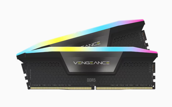 Corsair Vengeance RGB, DDR5, 32GB (2x16GB), 7000 MHz, C40, 1.45V, Intel XMP, Negru „CMH32GX5M2B7000C40”