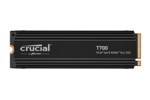 Crucial T700 4TB PCIe Gen5 NVMe M.2 SSD with heatsink, EAN: 649528936738 „CT4000T700SSD5”