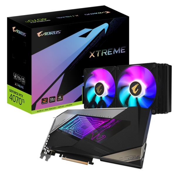 VGA AORUS GeForce RTX 4070TI 12G XW „GV-N407TAORUSX W-12GD”