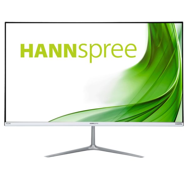 Hannspree, HC240HFW , Monitor, TFT LCD, 23.8″ Wide, 1920×1080  Full HD, 250cd/m?, 5 ms, 1000 : 1, HDMI & VGA, 2W x 2, Silver „HC240HFW” (timbru verde 7 lei)