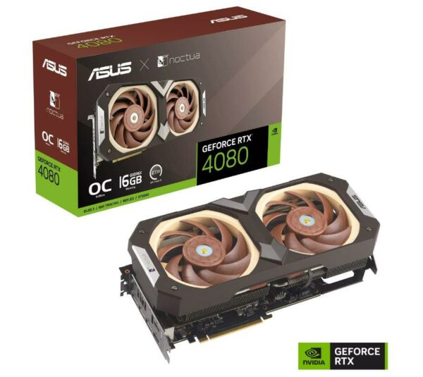 VGA PCIE16 RTX4080 16GB GDDR6X/RTX4080-O16G-NOCTUA ASUS „RTX4080-O16G-NOCTUA”