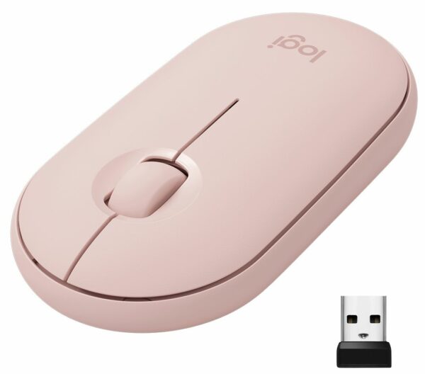 LOGITECH Pebble Mouse 2 M350s – TONAL ROSE – BT – N/A – EMEA-808 – DONGLELESS „910-007014” (timbru verde 0.18 lei)