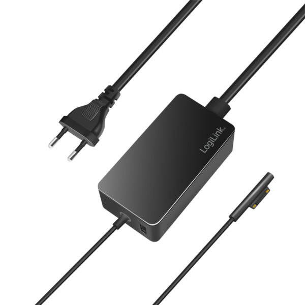 ALIMENTATOR retea 220V LOGILINK, pentru Microsoft Surface, compatibil cu Pro si Laptop/Go/Book, 65W, USB 5V/4A, 1.5m, negru, „PA0309” (timbru verde 0.18 lei)