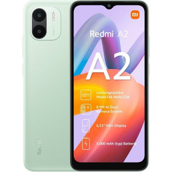 Xiaomi Redmi A2 3GB RAM 64GB DS – Green „REDMIA2-364DSGN” (timbru verde 0.55 lei)