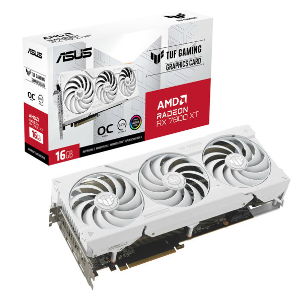 PLACI VIDEO Asus As TUF Gaming Radeon RX 7800 XT OC 16G W,”TUF-RX7800XT-O16G-WHITE-GAMING”