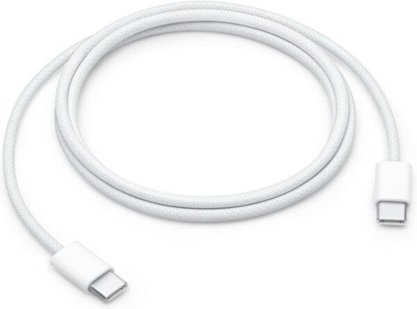 CABLU alimentare si date Apple pt.smartphone USB Type-C (T) la USB Type-C (T), braided, lungime 1m, alb, „mqkj3zm/a” (timbru verde 0.08 lei)