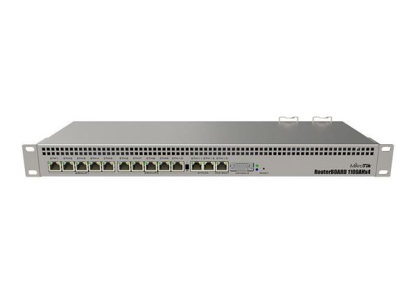 ROUTER Mikrotik NET ROUTER 10/100/1000M 13PORT/RB1100X4 MIKROTIK,”RB1100X4″ (timbru verde 0.8 lei)