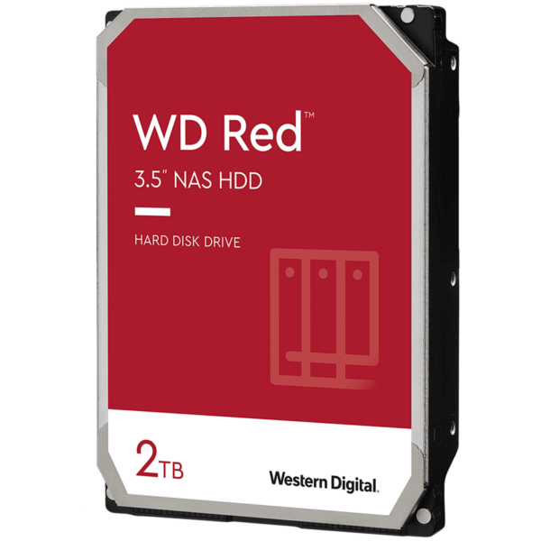 HDD NAS WD Red Plus 2TB CMR, 3.5, 64MB, 5400 RPM, SATA, TBW: 180 „WD20EFPX” timbru verde 4 lei