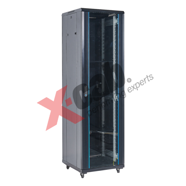 Cabinet metalic de podea 19″, tip rack stand alone, 18U 600×1000 mm, Xcab S „Xcab-18U60100S”