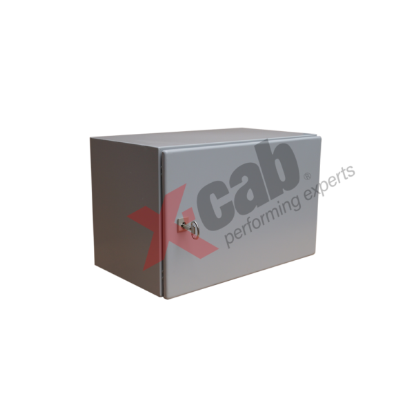 Cabinet metalic de exterior 19″, rack de perete, 7U 600×350 mm, IP-55, Xcab „Xcab-BG13980012”