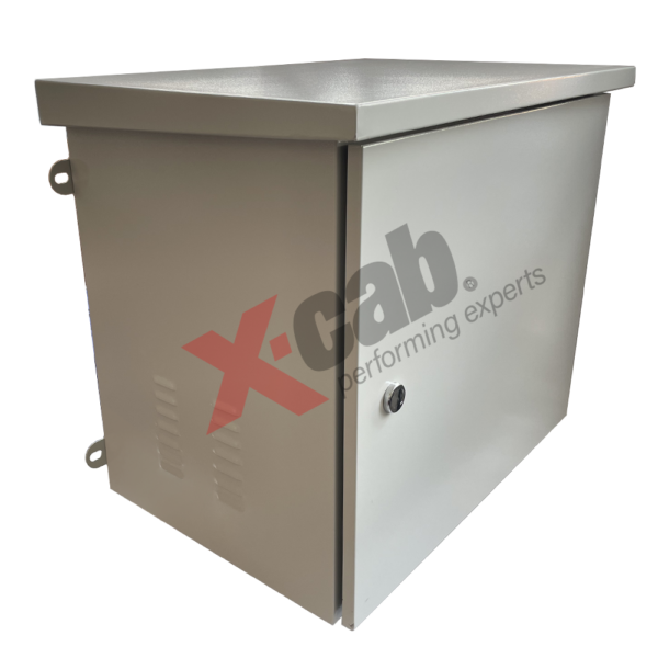 Cabinet metalic de exterior 19″, rack de perete, 9U 600×400 mm, IP-55, Xcab „Xcab-OC6409”