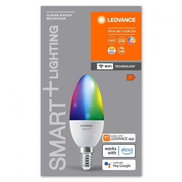 SMARTWIFIB40 4,9W 230V RGBWFRE14FS1LEDV „000004058075778597” (timbru verde 0.45 lei)