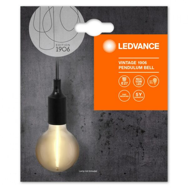 CORPURI de ILUMINAT Osram 1906 PENDULUM BELL E27 BK LEDV „000004099854092664” (timbru verde 0.8 lei)