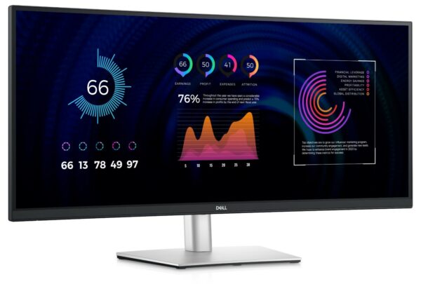 MONITOARE Dell 34 CURVED USB-C DELL P3424WE BLACK S „210-BGTY” (timbru verde 7 lei)