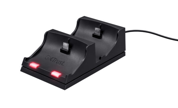 GAMEPAD si VOLAN Trust GXT 235 Duo Charging Dock for PS4 „21681” (timbru verde 0.8 lei)