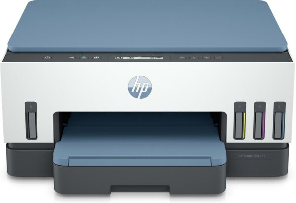 Multifunctional Inkjet CISS Color HP Smart Tank 725, A4, Functii: Impr.|Scan.|Cop., Viteza de Printare Monocrom: 15ppm, Viteza de printare color: 9ppm, Conectivitate:USB|WiFi|BTH, Duplex:Da, ADF:Nu(Timbru Verde 11lei) „28B51A”