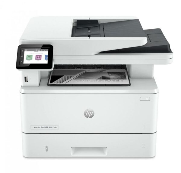 Multifunctional laser Mono HP MFP 4102FDN, A4, Functii: Impr.|Scan.|Cop.|Fax, Viteza de Printare Monocrom: 40ppm, Viteza de printare color: , Conectivitate:USB|Retea, Duplex:Da, ADF:adf(Timbru Verde 11lei) „2Z623F”