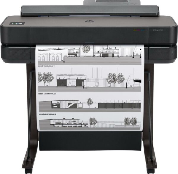 Plotter inkjet Color HP DesignJet T650, A1, Functii: Impr., Viteza de Printare Monocrom: 26sec, Viteza de printare color: , Conectivitate:USB|Retea|WiFi, Duplex:, ADF:Nu(Timbru Verde 40lei) „5HB08A”