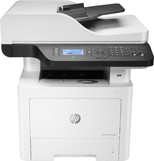 Multifunctional laser Mono HP MFP 432FDN. A4. Functii: Impr.|Scan.|Cop.|Fax. Viteza de Printare Monocrom: 40ppm. Viteza de printare color: . Conectivitate:USB|Retea. Duplex:Da. ADF:ADF(Timbru Verde 32lei) „7UQ76A”