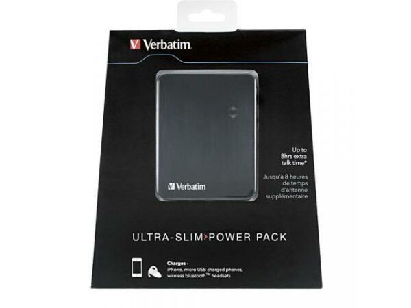 POWER BANK Verbatim ULTRA SLIM POWER PACK 1200 mAh „97929” (timbru verde 0.18 lei)