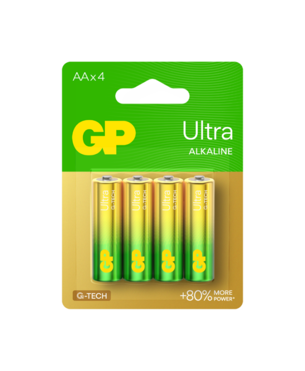 Baterie GP Batteries, Ultra Alcalina AA (LR6) 1.5V alcalina, blister 4 buc. „GP15AUETA21-2GSB4” „GPPCA15AU721” (timbru verde 0.32 lei)