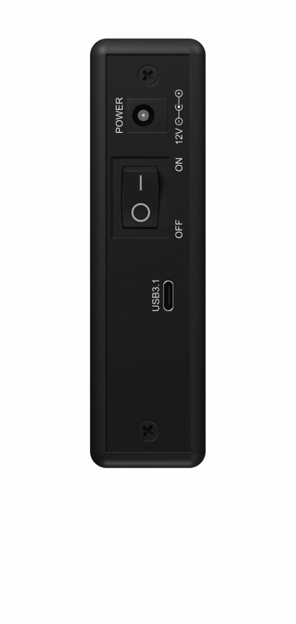 RACK HDD Icy Box SATA 3.5″ la 1x USB 3.1 Gen 2 Type-C, Viteza: 10Gbit/s, aluminiu, negru, „IB-377-C31” (timbru verde 0.80 lei)