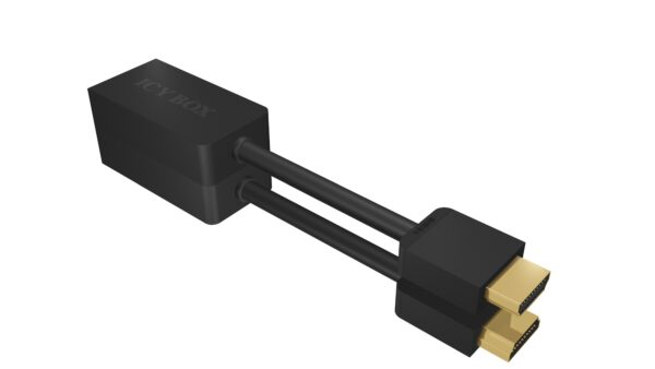 CABLU video Icy Box HDMI la VGA, aluminiu, negru, „IB-AC502” (timbru verde 0.08 lei)