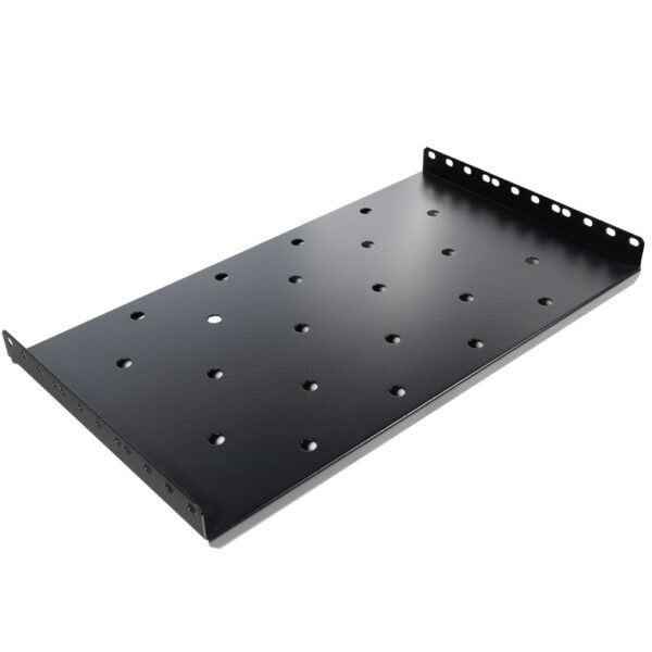 RAFT FIX SPACER 1U pentru rack 19″, adancime 190mm, sarcina maxima 25Kg, vopsea antistatic, otel 0.6mm, black, „SPSF-1U190-BK-02”