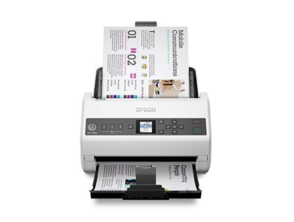 Scanner Portabil EPSON DS-730N, A4, Viteza de scanare duplex: 40ppm/80ipm, Optiuni: , Conectivitate:USB, Scanare ambele fete:Da, ADF:100coli(Timbru Verde11Lei) „B11B259401”