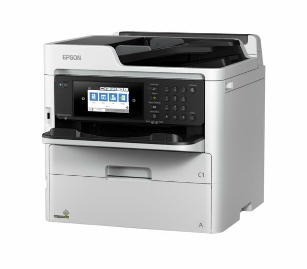 Multifunctional Inkjet CISS Color EPSON WF-C579RDWF A4 Functii: Impr|Scan|Cop|Fax Viteza de Printare Monocrom: Viteza de printare color: 24ppm Conectivitate:USB|Retea|WiFi Duplex:Da ADF:ADF(Timbru Verde 11lei) „C11CG77401”