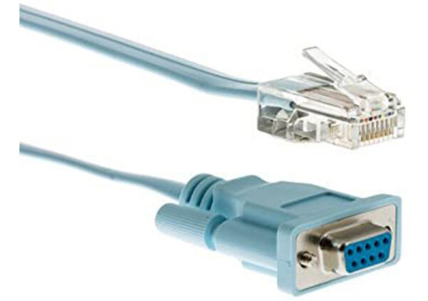CONSOLE CABLE 6FT WITH/RJ45 AND DB9F „CAB-CONSOLE-RJ45=”