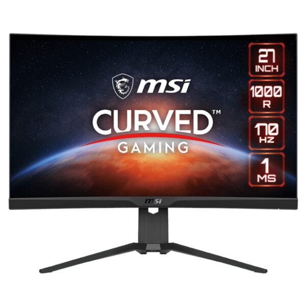 MSI G272CQP 27inch VA Curve 1000R 2560×1440 170Hz 1ms 2xHDMI DP 3y Warranty „G272CQP” (timbru verde 7 lei)