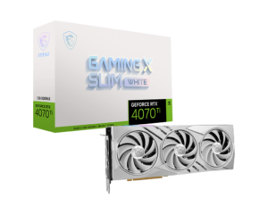 GEFORCE RTX 4070 GAMING X SLIM WHITE 12G