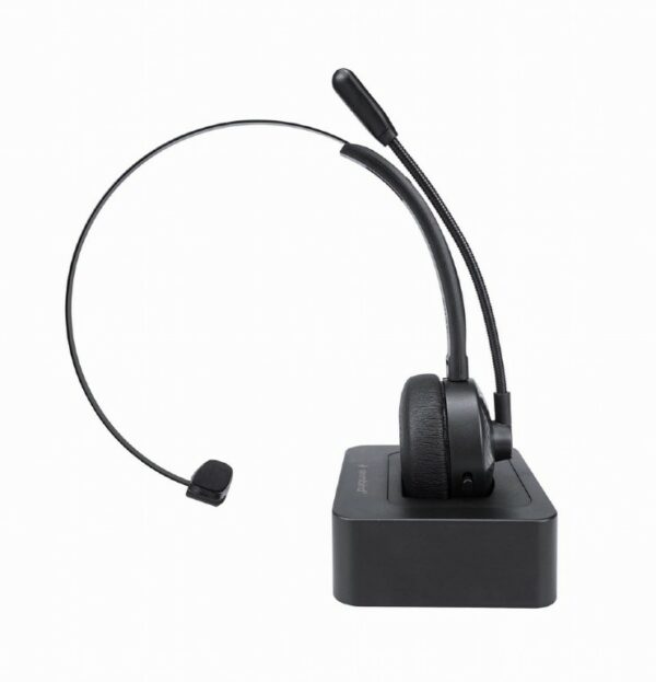 CASCA GEMBIRD, wireless, utilizare multimedia, call center, mono, microfon pe casca, conectare prin Bluetooth 5.0, USB-C, negru, „BTHS-M-01”, (timbru verde 0.8 lei)
