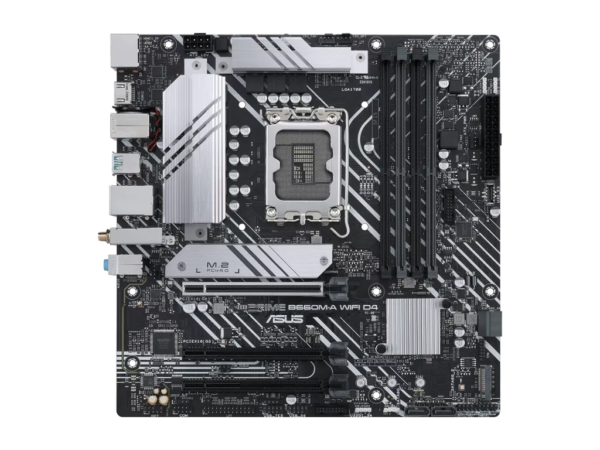 Placa de baza ASUS PRIME B660M-A WIFI D4Socket 1700, LGA1700, B660, USB3.2 GEN 2 AX201 MB „PRIME B660M-A WF D4”