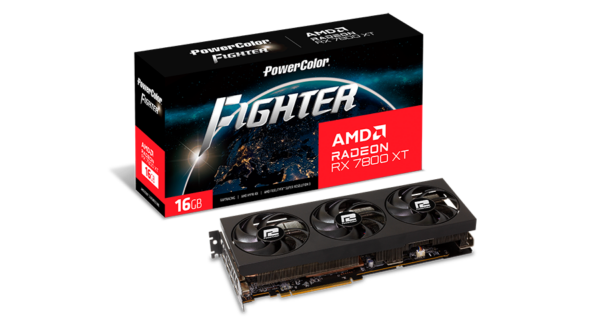 PLACI VIDEO Power Color PW Fighter AMD Radeon RX 7800 XT 16GB „RX7800XT 16G-F/OC”