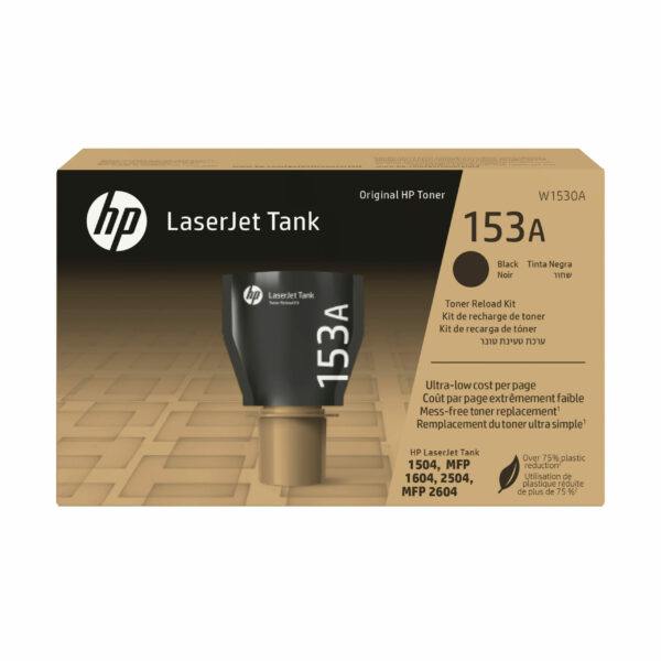 Toner Original HP Black, nr.153A, pentru LaserJet Tank 2504dw|LaserJet Tank MFP 2604sdw, 2.5k, incl.TV 1.2incl.TV „W1530A”