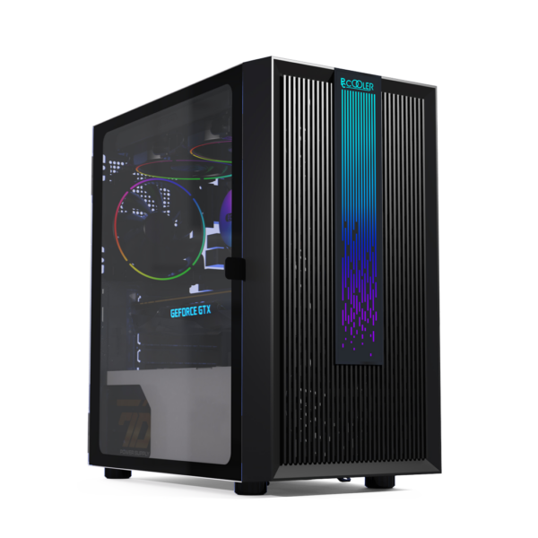 CARCASA PCCOOLER, „LM200 MESH RGB BK”