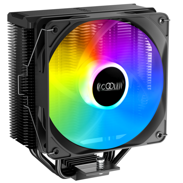 COOLER PCCOOLER, skt. universal, racire cu aer, vent. 120mm, 400 – 1800 RPM, LED RGB, „PALADIN EX300S” (timbru verde 0.8 lei)