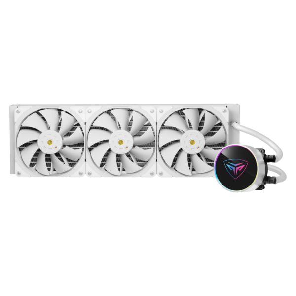 COOLER PCCOOLER, skt. universal, racire cu lichid, vent. 3x120mm, 600-1850RPM, LED ARGB, „PD360 WH” (timbru verde 2 lei)