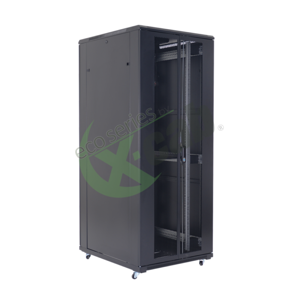 CABINETE Xcab metalic de podea 19″, tip rack stand alone, 32U 800×1000 mm, Eco Xcab A3 MD „A38032-MD.9004”