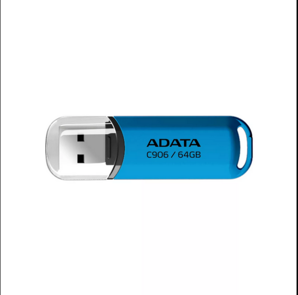 MEMORII USB 2.0 Adata, 64GB, alb „AC906-64G-RWB” (timbru verde 0.03 lei)