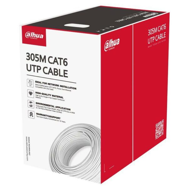 CABLU UTP CAT6 305M CUPRU, „DH-PFM920I-6U-C”